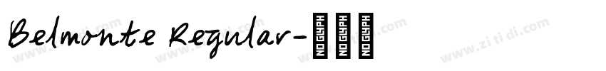 Belmonte Regular字体转换